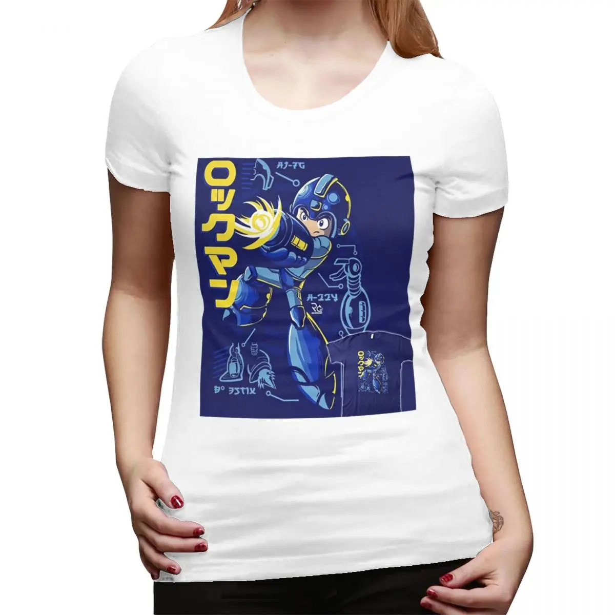 Футболка Mega Man для женщин, футболка с круглым вырезом, уличная одежда, женские футболки, короткая летняя одежда, топы
Футболка Mega Man для женщин, футболка с круглым вырезом, уличная одежда, женские футболки, короткая летняя одежда, топы