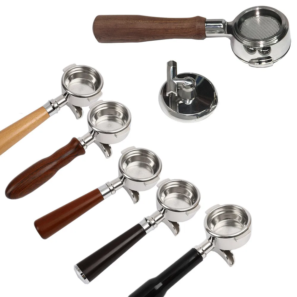 54mm Coffee Bottomless Portafilter For Barsetto Coffee Machine Filter Basket Replacement Espresso Machine Wood Bottomless Handle
54mm Coffee Bottomless Portafilter For Barsetto Coffee Machine Filter Basket Replacement Espresso Machine Wood Bottomless Handle