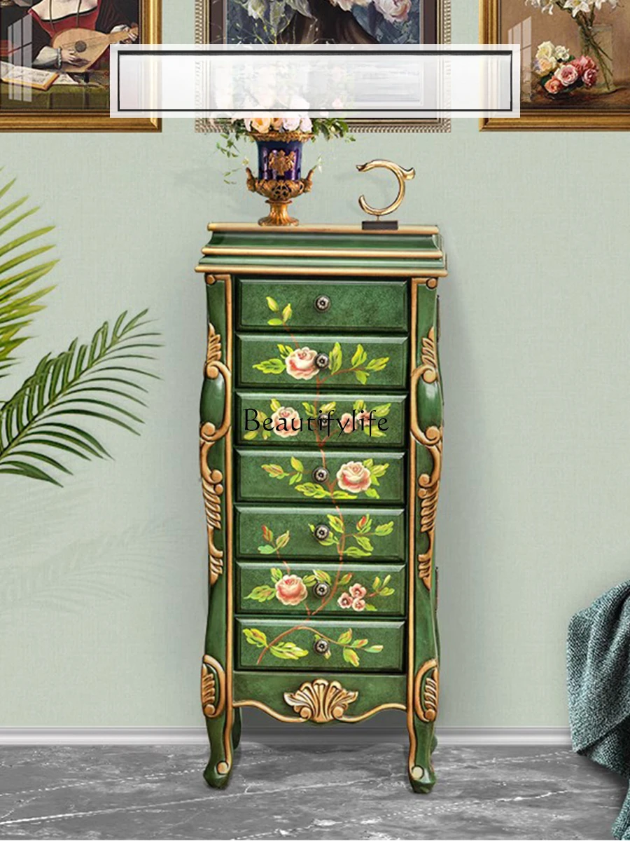 American Country Retro Jewelry Cabinet Solid Wood Hand Painting European Bedroom Drawer Decoration
American Country Retro Jewelry Cabinet Solid Wood Hand Painting European Bedroom Drawer Decoration