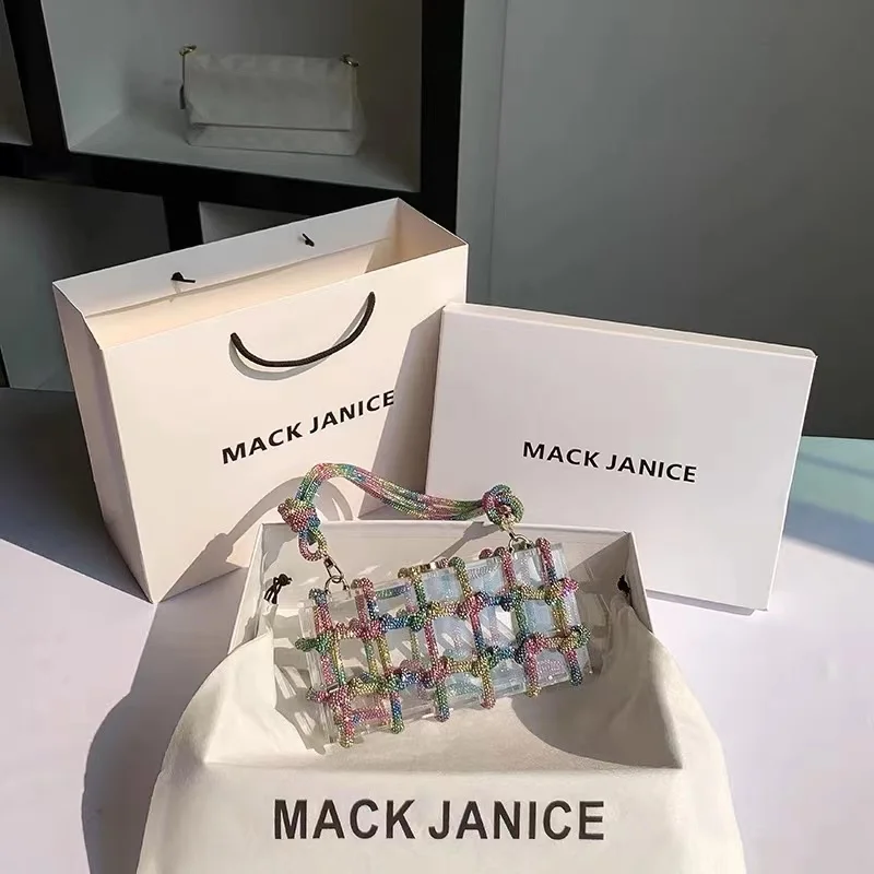 Transparent Acrylic Square Box Women Handbag Glitter Shiny Diamond Evening Bag Wedding Party Clutch Purse Shoulder Crossbody Bag
Transparent Acrylic Square Box Women Handbag Glitter Shiny Diamond Evening Bag Wedding Party Clutch Purse Shoulder Crossbody Bag