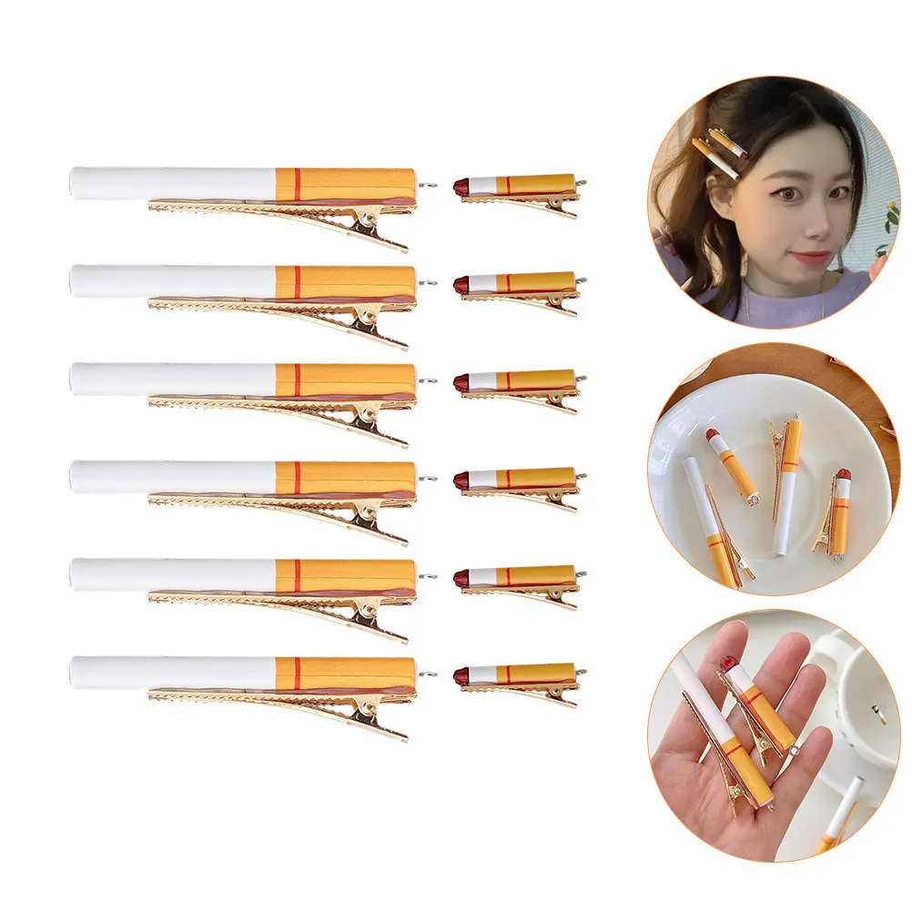 12pcs Cigarette Clips Creative Barrettes for Girls Lightweight Durable Accessories Suitable Long Short Hair Parties Birthdays
12pcs Cigarette Clips Creative Barrettes for Girls Lightweight Durable Accessories Suitable Long Short Hair Parties Birthdays
