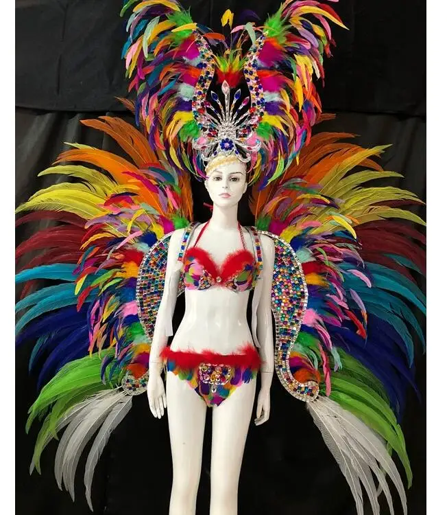 Opening Stage Performance Feather Clothing Modern Dance Exaggerated Headwear
Opening Stage Performance Feather Clothing Modern Dance Exaggerated Headwear