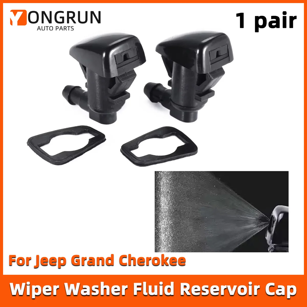 YONGRUN 1 pair Plastic Front Windshield Washer Nozzle 55079049AA 55372143AB 8265A128 for Jeep Grand Cherokee 2005-2018
YONGRUN 1 pair Plastic Front Windshield Washer Nozzle 55079049AA 55372143AB 8265A128 for Jeep Grand Cherokee 2005-2018