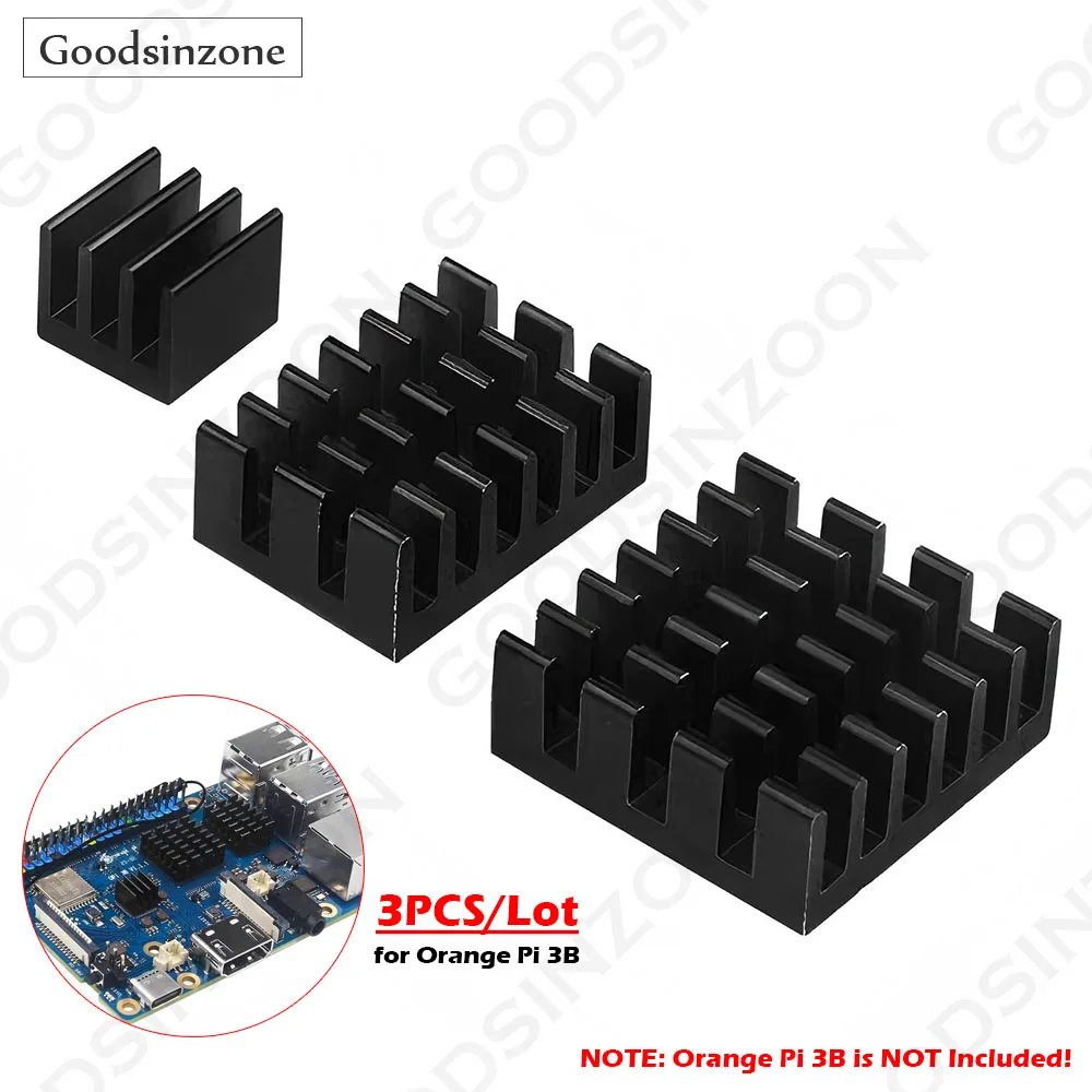 Orange Pi 3B Heatsink Kit Aluminum w/ Thermal Conductive Adhesive Tape for Cooling Cooler OrangePi 3B 3 B (3pcs)
Orange Pi 3B Heatsink Kit Aluminum w/ Thermal Conductive Adhesive Tape for Cooling Cooler OrangePi 3B 3 B (3pcs)