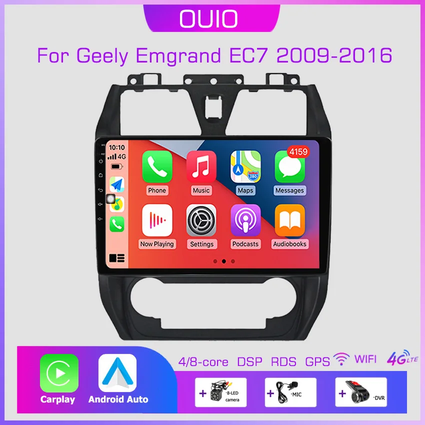 2din Android10 Car Radio Multimedia Player Carplay Auto GPS Navigation DSP BT RDS For Geely Emgrand EC7 1 2009 2010 2011-2016
2din Android10 Car Radio Multimedia Player Carplay Auto GPS Navigation DSP BT RDS For Geely Emgrand EC7 1 2009 2010 2011-2016