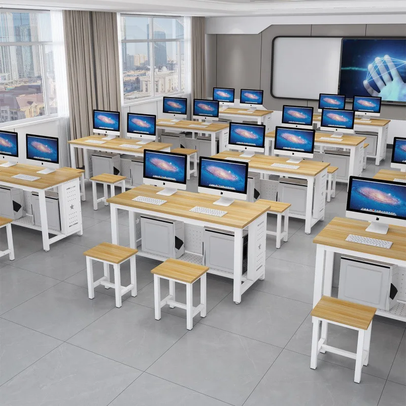 School computer room desk training table and chair single computer room double multimedia training table
School computer room desk training table and chair single computer room double multimedia training table