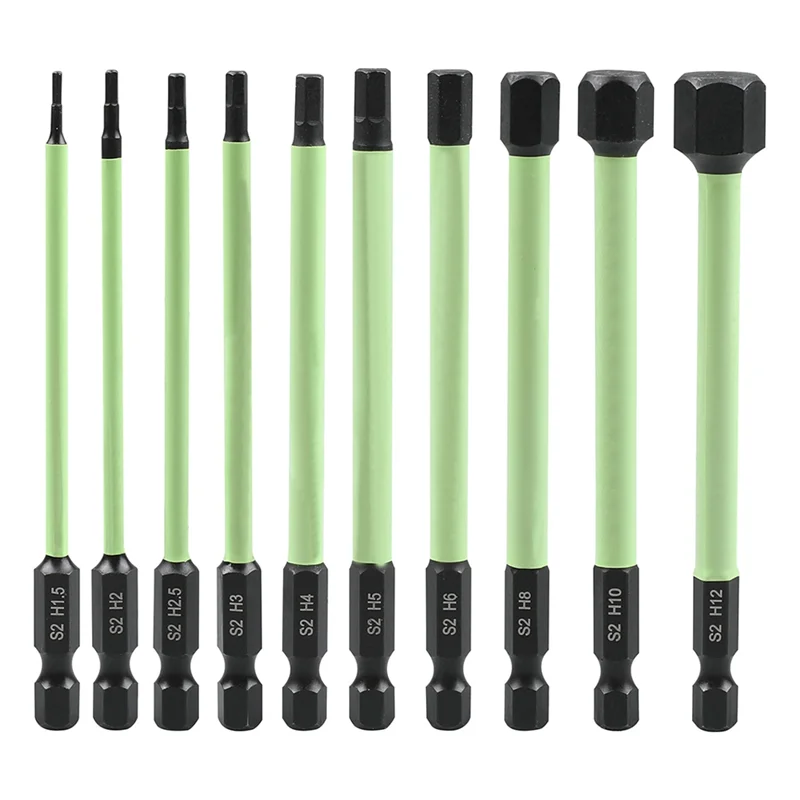 BAAR-10PCS Magnetic Hex Head S2 Alloy Steel Screwdriver Bit Hex Shank Hole Opener For Precise Drilling
BAAR-10PCS Magnetic Hex Head S2 Alloy Steel Screwdriver Bit Hex Shank Hole Opener For Precise Drilling