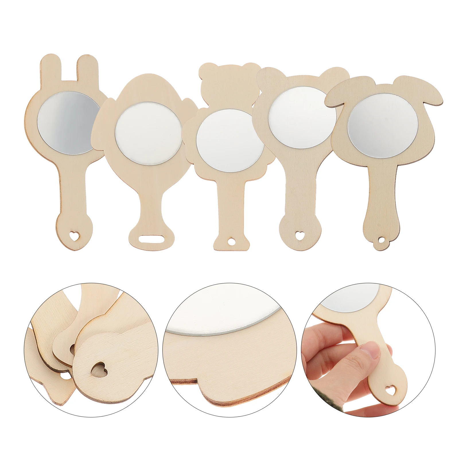 10 Pcs Wooden Mirrors Kids Wood Mirrors Unfinished Handheld Kids Crafts Mini Frame Toy Cosmetics Mirror
10 Pcs Wooden Mirrors Kids Wood Mirrors Unfinished Handheld Kids Crafts Mini Frame Toy Cosmetics Mirror