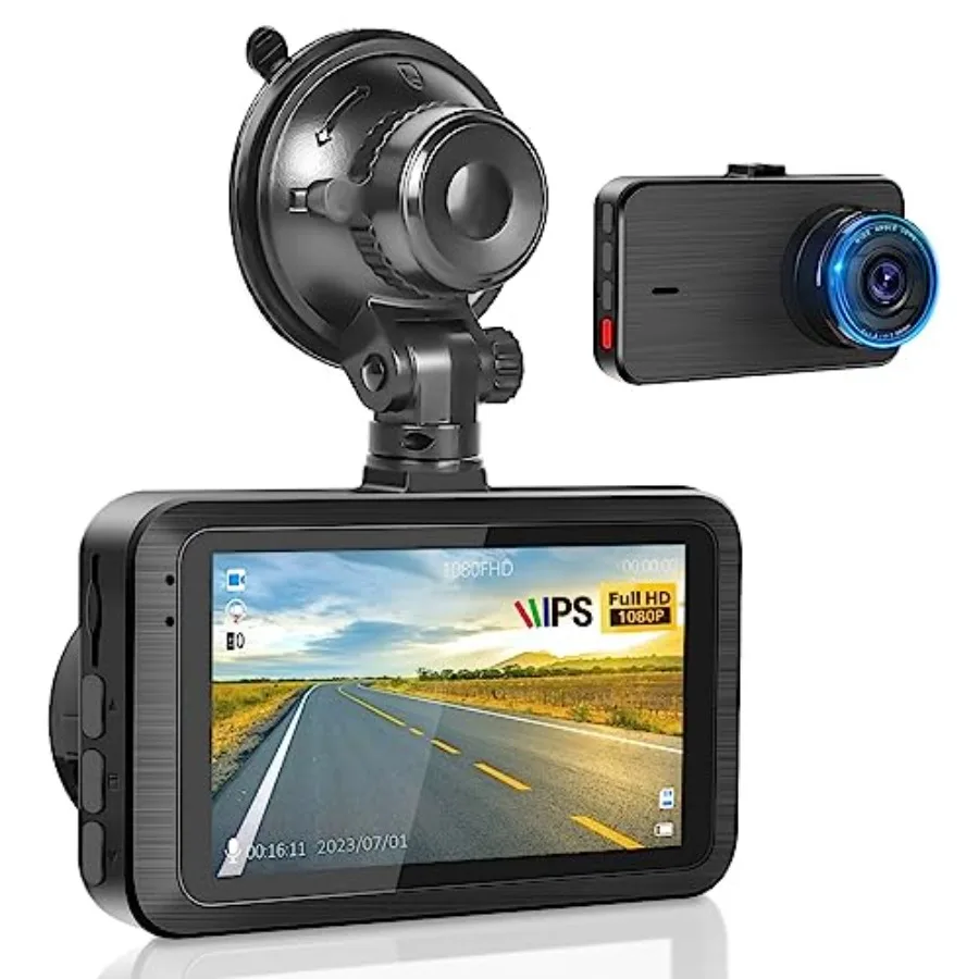 Dash Camera for Car - 3 Inch 1080P IPS Touchscreen Car Camera - G-Sensor/Loop Recording/ 24H Parking Monitor/ 150° Wide Angle/N
Dash Camera for Car - 3 Inch 1080P IPS Touchscreen Car Camera - G-Sensor/Loop Recording/ 24H Parking Monitor/ 150° Wide Angle/N