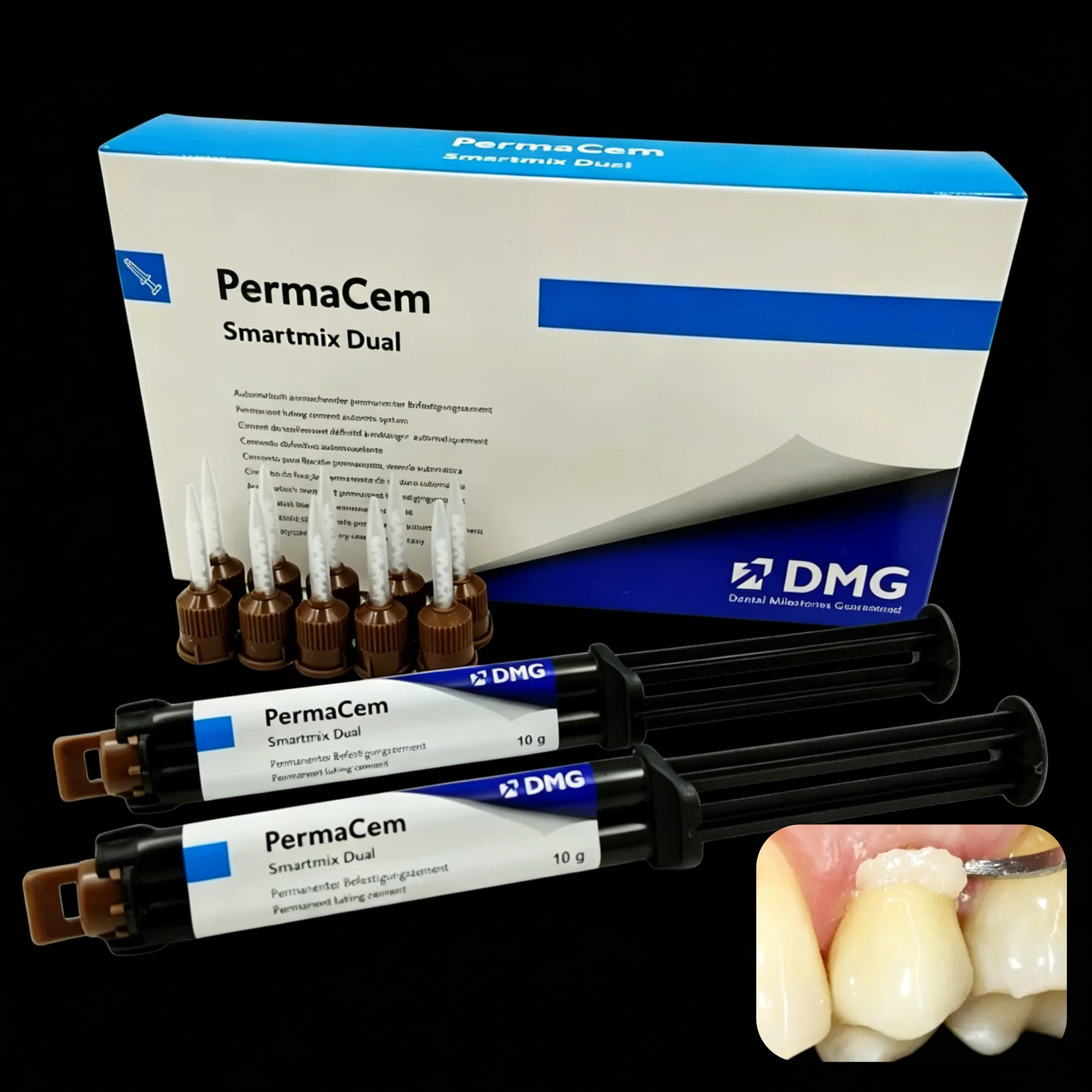 Dental DMG PermaCem Dual Cure Resin Cement - Permanent Bonding Adhesive for Crown, Bridge, Post Core & All-Ceramic Restorations
Dental DMG PermaCem Dual Cure Resin Cement - Permanent Bonding Adhesive for Crown, Bridge, Post Core & All-Ceramic Restorations