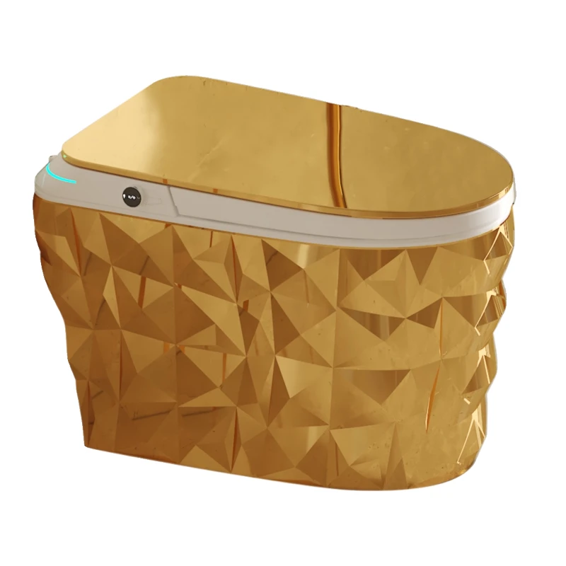 European-style golden smart toilet voice foam shield integrated fully automatic household toilet without water pressure limit
European-style golden smart toilet voice foam shield integrated fully automatic household toilet without water pressure limit