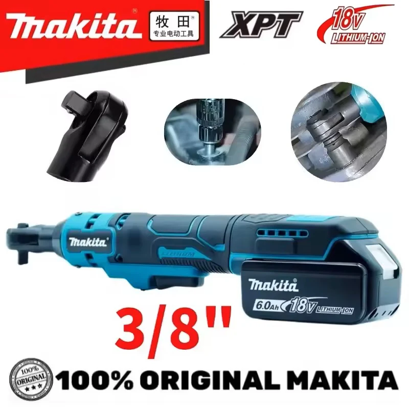 MAKITA WR100D 18V 3/8" & 1/4" Cordless Angle Wrench 6.35mm Drive 800RPM 47.5 N·m High Torque Ratchet for Professional Repair
MAKITA WR100D 18V 3/8" & 1/4" Cordless Angle Wrench 6.35mm Drive 800RPM 47.5 N·m High Torque Ratchet for Professional Repair