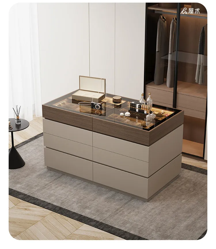 Modern walnut grain dining side cabinet, multi-functional household storage cabinet with fingerprint lock
Modern walnut grain dining side cabinet, multi-functional household storage cabinet with fingerprint lock