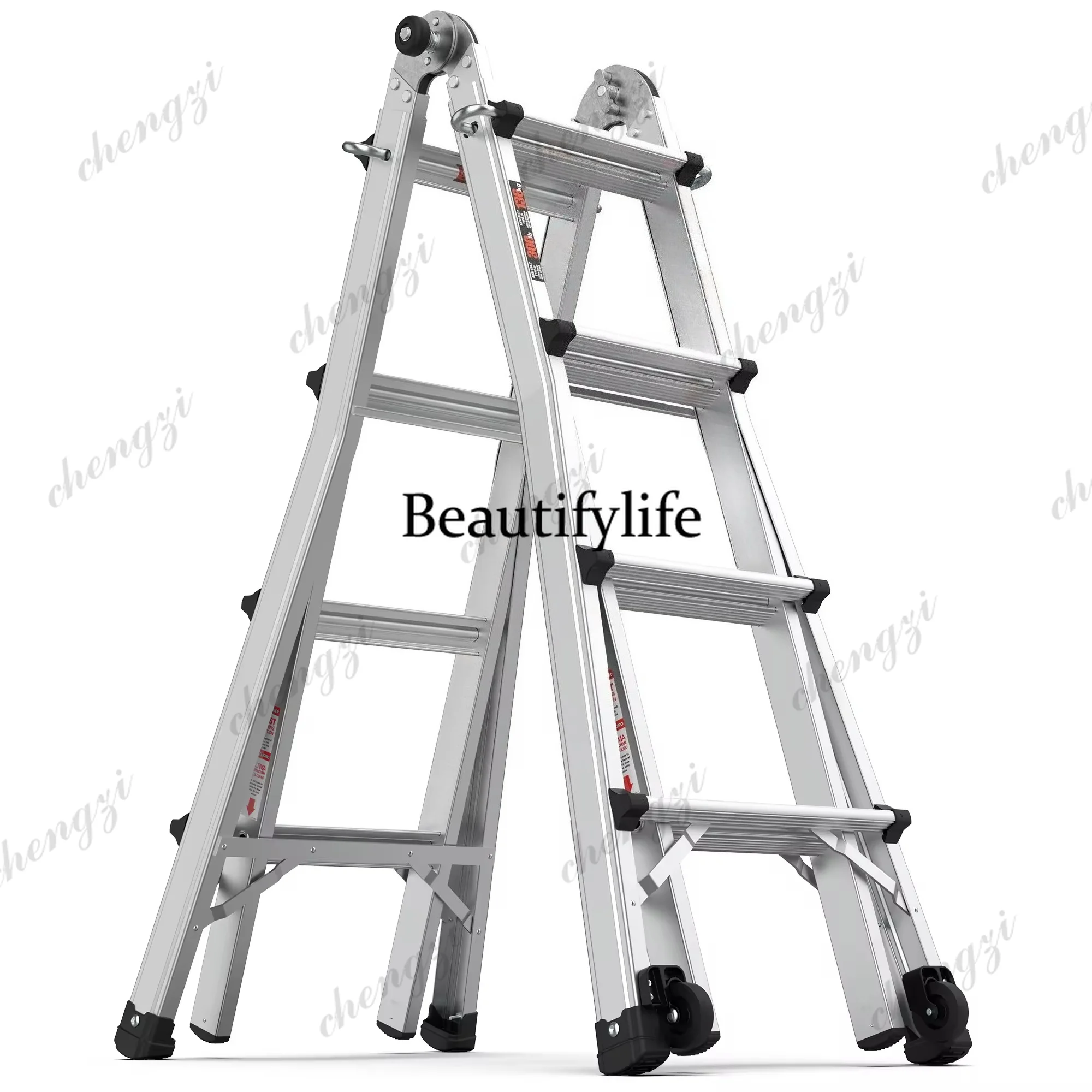 A81 Multifunctional Aluminum Alloy Thickened Folding Portable Engineering Ladder Double Side 2 Meter Straight Combination Ladder
A81 Multifunctional Aluminum Alloy Thickened Folding Portable Engineering Ladder Double Side 2 Meter Straight Combination Ladder