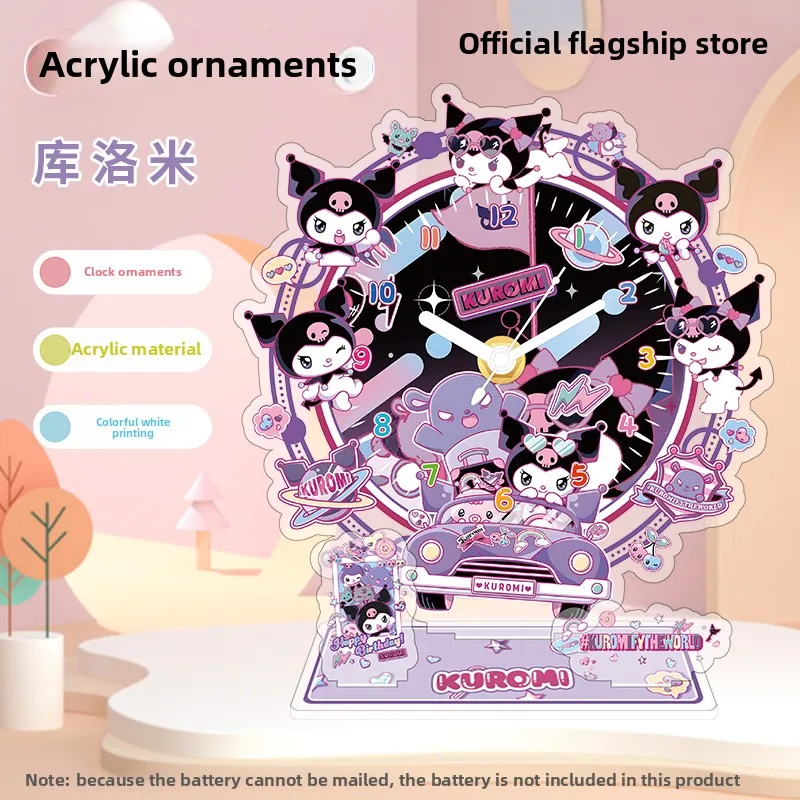 Kawaiicartoonanimelibrary characters kuromi clock acrylic clock ornaments Sanrio human figure stand card birthday gift wholesale
Kawaiicartoonanimelibrary characters kuromi clock acrylic clock ornaments Sanrio human figure stand card birthday gift wholesale