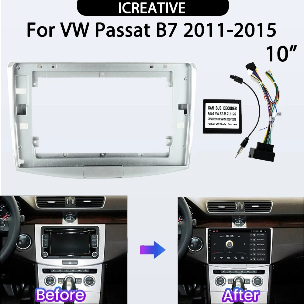 Для VW Passat B7 2011-2015 9-дюймовый комплект автомобильной радио панели, кабель питания, автомобильные аксессуары, мультимедийная рамка с центральным управлением, панель
Для VW Passat B7 2011-2015 9-дюймовый комплект автомобильной радио панели, кабель питания, автомобильные аксессуары, мультимедийная рамка с центральным управлением, панель