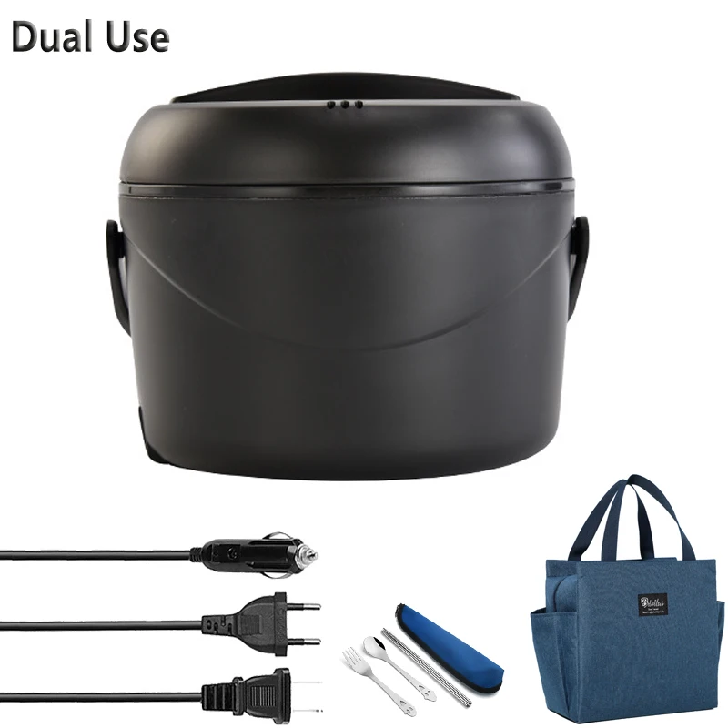Dual Use 220V 110V 12V 24V 80W Car Truck Home Electric Lunch Box Leak Proof Portable School Food Warmer Heating Container Black
Dual Use 220V 110V 12V 24V 80W Car Truck Home Electric Lunch Box Leak Proof Portable School Food Warmer Heating Container Black