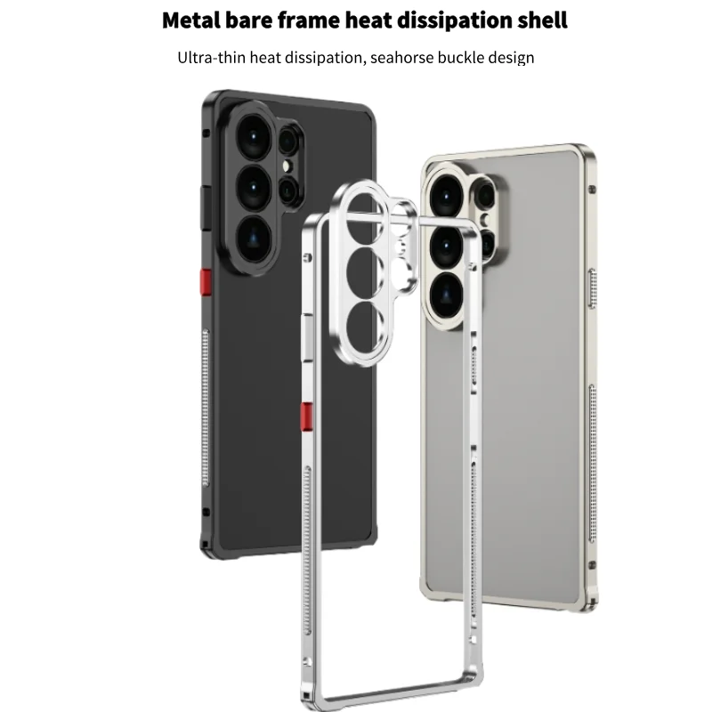 Aluminum Alloy Rugged Slim Case For Samsung S26 Ultra Plus S25 S24 S23 Bare Metal Feel Heat Dissipation Shockproof Protect Cover
Aluminum Alloy Rugged Slim Case For Samsung S26 Ultra Plus S25 S24 S23 Bare Metal Feel Heat Dissipation Shockproof Protect Cover