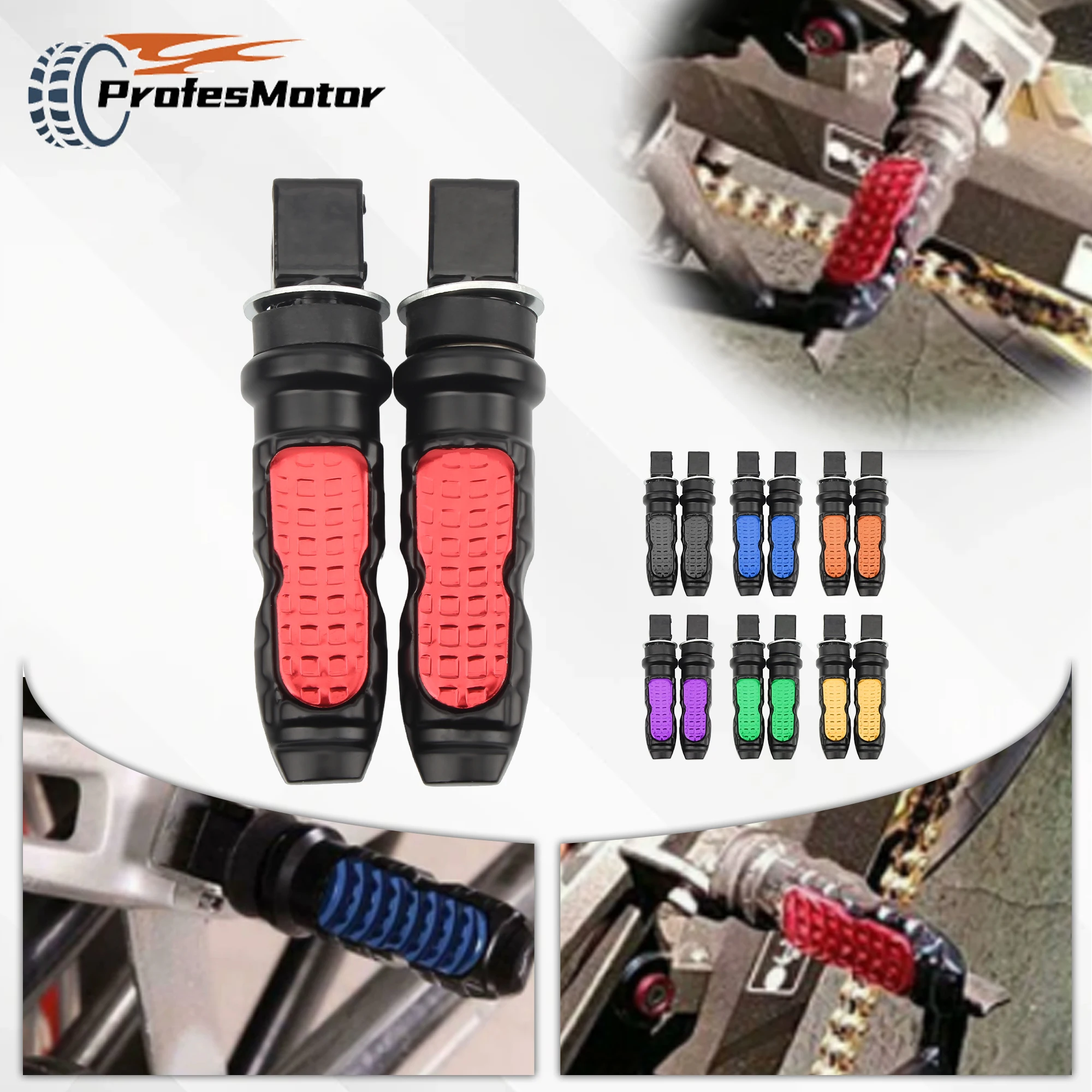 Universal Motorcycle Non-slip Rear Passenger Foot Pegs For Honda Kawasaki Harley KTM Enduro Dirt Bike Motocross Modified Parts
Universal Motorcycle Non-slip Rear Passenger Foot Pegs For Honda Kawasaki Harley KTM Enduro Dirt Bike Motocross Modified Parts