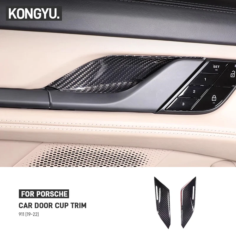 Интерьер автомобиля, внутренняя дверная ручка, чаша, крышка, отделка, декоративная рамка, наклейка из настоящего углеродного волокна, черный для Porsche 911 992 2019-2022
Интерьер автомобиля, внутренняя дверная ручка, чаша, крышка, отделка, декоративная рамка, наклейка из настоящего углеродного волокна, черный для Porsche 911 992 2019-2022