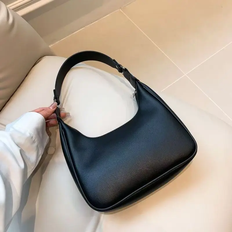 Сумка в форме полумесяца для женщин, винтажная сумка с клецками подмышками, модные ретро сумки через плечо, элегантная сумка для повседневного использования, кошелек 
Сумка в форме полумесяца для женщин, винтажная сумка с клецками подмышками, модные ретро сумки через плечо, элегантная сумка для повседневного использования, кошелек