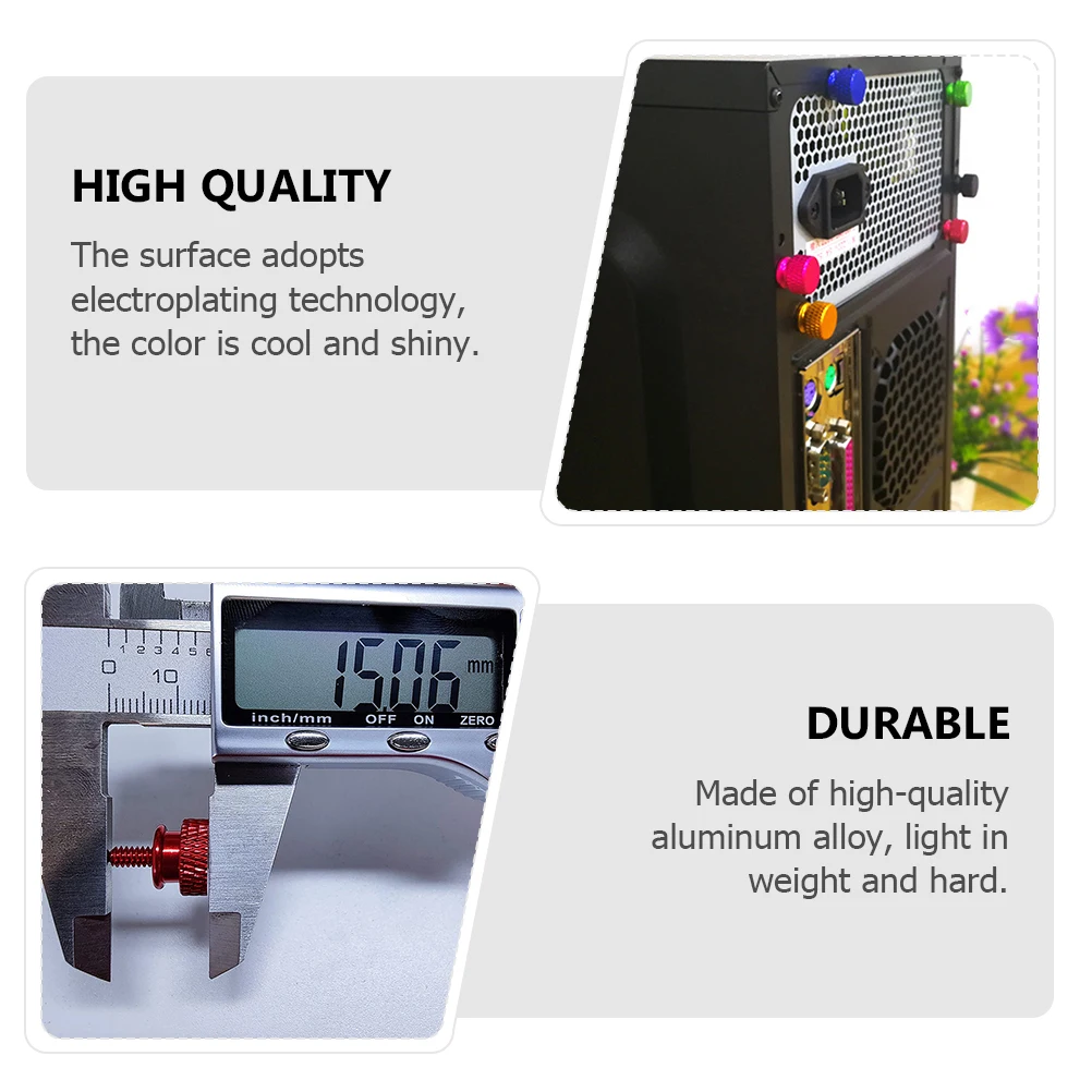 10 PCS Screw Colorful Chassis Screws Computer Fastener Thumb Aluminum Alloy Fixing for Case 
10 PCS Screw Colorful Chassis Screws Computer Fastener Thumb Aluminum Alloy Fixing for Case