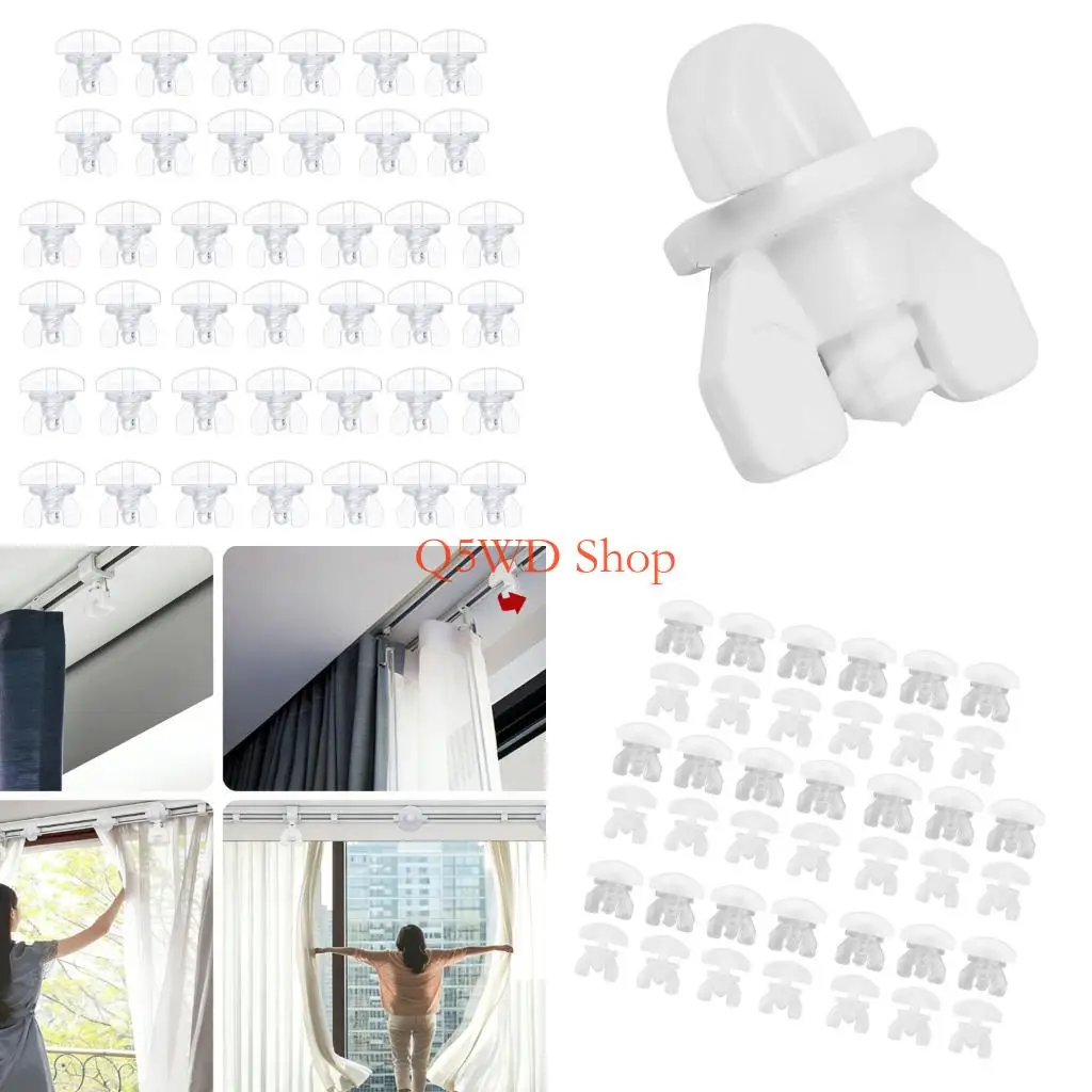Q5WD 40Pcs Curtain Fasteners Curtain Track Stoppers Fasteners For Quick Installation
Q5WD 40Pcs Curtain Fasteners Curtain Track Stoppers Fasteners For Quick Installation
