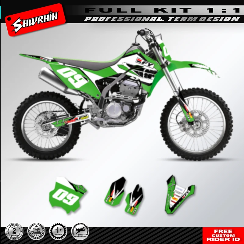 Sawrain Motorcycle Graphics Decals Sticker Kit For KAWASAKI KLX300R 2020 2021 2022 2023 Dirt Bike Deco Sticker Accessory
Sawrain Motorcycle Graphics Decals Sticker Kit For KAWASAKI KLX300R 2020 2021 2022 2023 Dirt Bike Deco Sticker Accessory