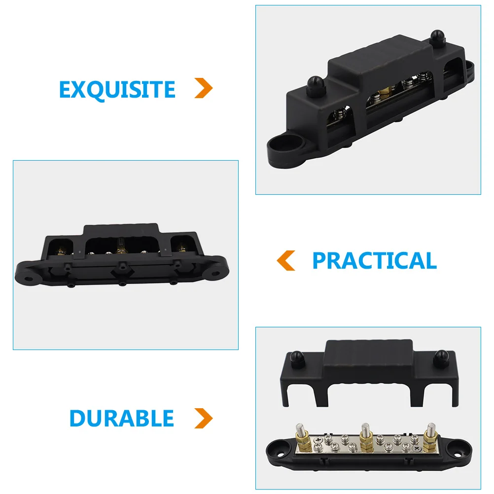 1 set Distribution Block Set Terminal Bus Bar for Car Systems Black Electrical Terminal Block Durable ABS
1 set Distribution Block Set Terminal Bus Bar for Car Systems Black Electrical Terminal Block Durable ABS