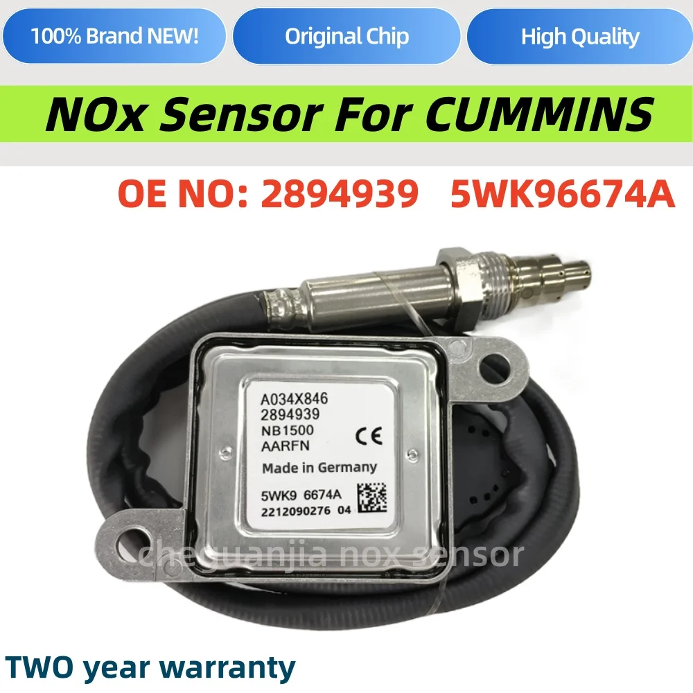 2894939 5WK96674A Original New Nox Sensor Nitrogen Oxygen Sensor For Cummins
2894939 5WK96674A Original New Nox Sensor Nitrogen Oxygen Sensor For Cummins