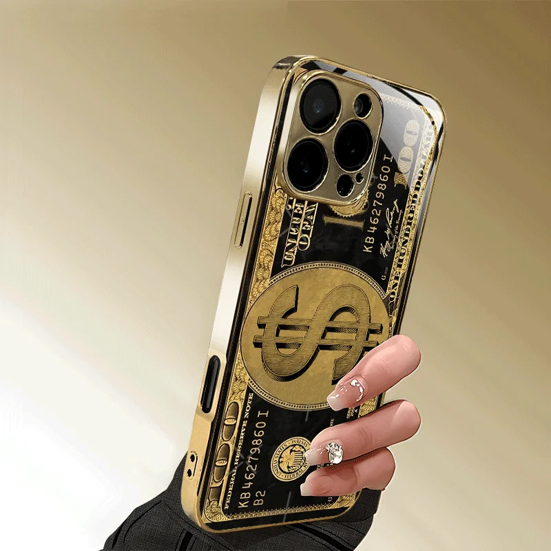Innovative banknote design electroplated glass case for Iphone 17, 17Air, 16E/15Pro/14Plus/13Promax/12/11Pro eye-catching luxury
Innovative banknote design electroplated glass case for Iphone 17, 17Air, 16E/15Pro/14Plus/13Promax/12/11Pro eye-catching luxury