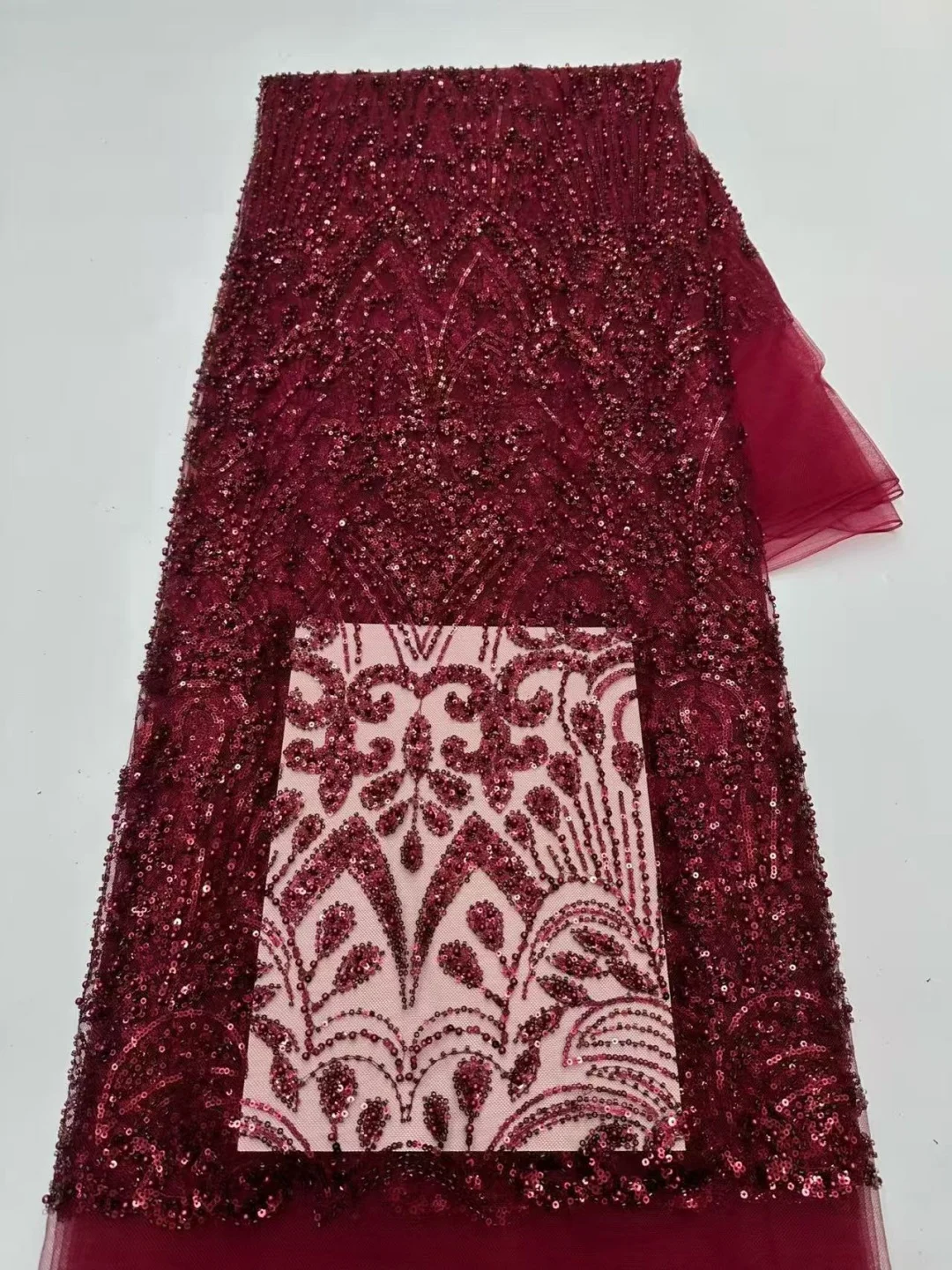 Luxury African Sequins Beaded Lace Fabric 2026 High Quality Lace 5 Yards French Lace Fabric Nigerian Lace Fabrics Party
Luxury African Sequins Beaded Lace Fabric 2026 High Quality Lace 5 Yards French Lace Fabric Nigerian Lace Fabrics Party