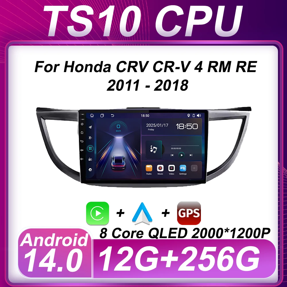 For Honda CRV CR-V 4 RM RE 2011 - 2018 Car Multimedia Video Player Autoradio Mirror Link Smart CarPlay Monitor 8 Core Bluetooth
For Honda CRV CR-V 4 RM RE 2011 - 2018 Car Multimedia Video Player Autoradio Mirror Link Smart CarPlay Monitor 8 Core Bluetooth