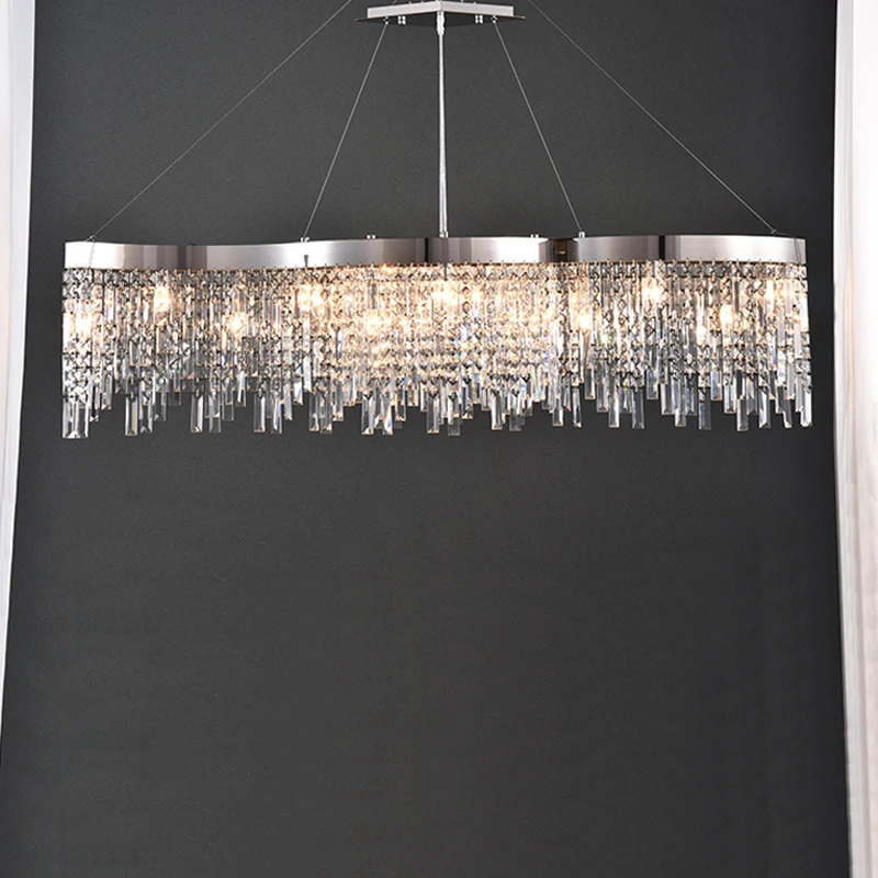 Modern Luxury Design Stainless Steel Creative Crystal Chandelier Pendant Light For Hotel Living Room Dining Room
Modern Luxury Design Stainless Steel Creative Crystal Chandelier Pendant Light For Hotel Living Room Dining Room