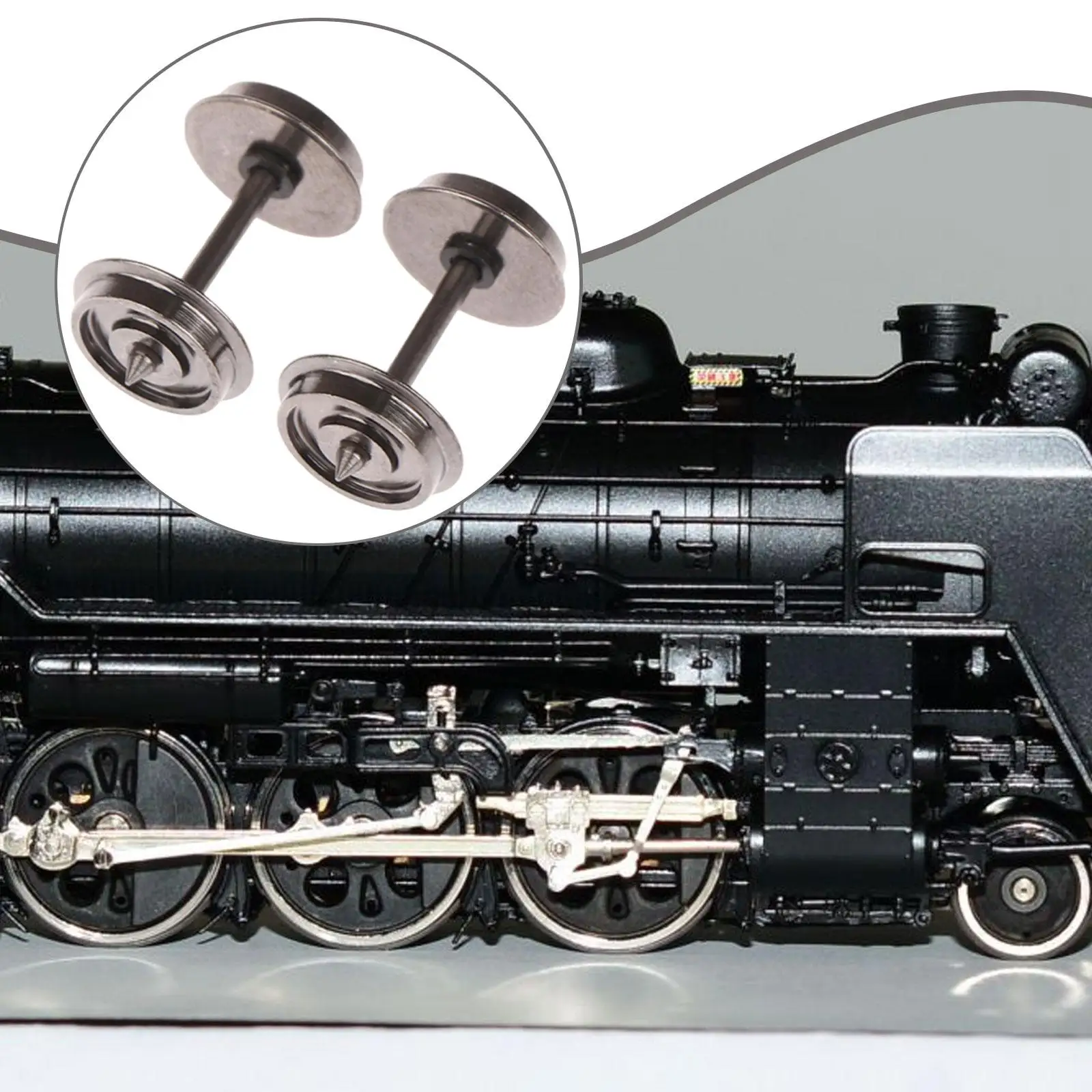 2Pcs Metal Wheels for Model Train Electric Train Carriage Wheels,Replace High Strength,Accessory for 1:87 DIY
2Pcs Metal Wheels for Model Train Electric Train Carriage Wheels,Replace High Strength,Accessory for 1:87 DIY
