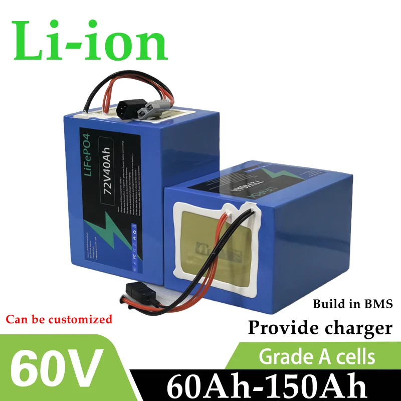 BMS 17S 60V 60Ah 80Ah 100Ah 150Ah Li-ion Battery Pack with Bluetooth for 1KW 2KW 3KW 6KW Golf Cart Rickshaw Tow Wheeler AGV
BMS 17S 60V 60Ah 80Ah 100Ah 150Ah Li-ion Battery Pack with Bluetooth for 1KW 2KW 3KW 6KW Golf Cart Rickshaw Tow Wheeler AGV