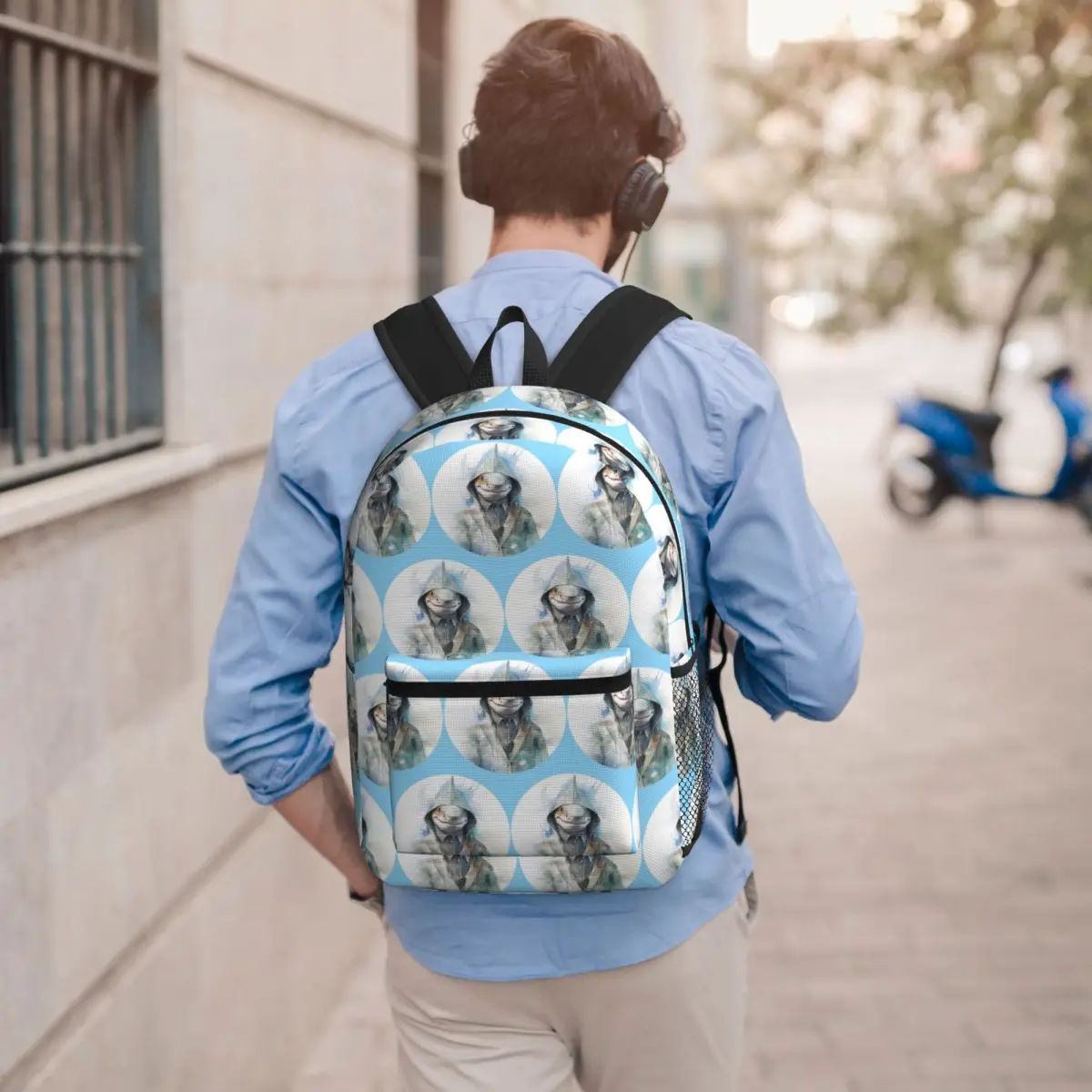 Shark Man Print Backpack Boys Girls BookBag Kids School Bag Computer Shoulder Bags for Men Women
Shark Man Print Backpack Boys Girls BookBag Kids School Bag Computer Shoulder Bags for Men Women