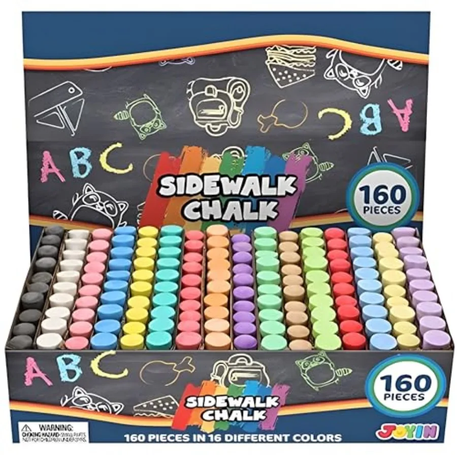 0 PCS Sidewalk Chalks Set- Colors Non-Toxic Washable Jumbo Chalk for Outdoor Art Play, Painting on Chalkboard, Blackboard and P
0 PCS Sidewalk Chalks Set- Colors Non-Toxic Washable Jumbo Chalk for Outdoor Art Play, Painting on Chalkboard, Blackboard and P