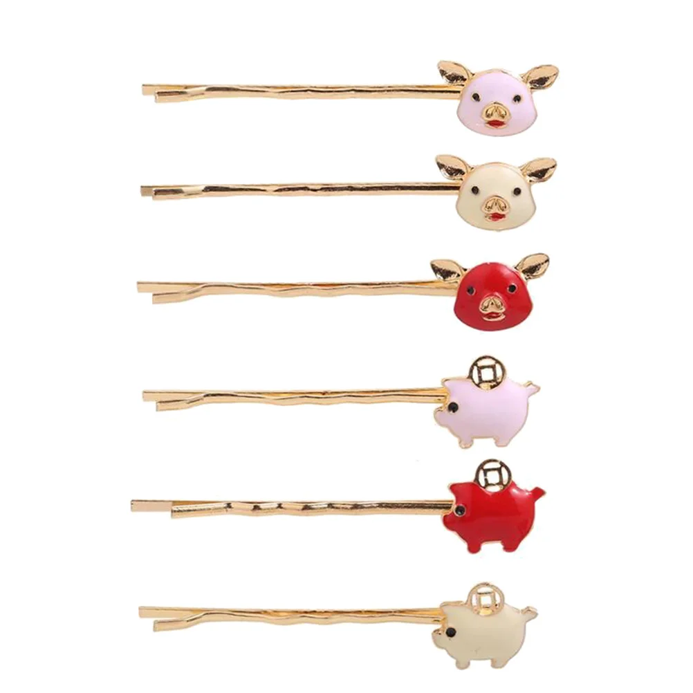 6pcs 6 Colors Piggy Bobby Pin Alloy Gold Plated Hair Clips For Women Animal Hairpins Wedding Party Birthday Holiday
6pcs 6 Colors Piggy Bobby Pin Alloy Gold Plated Hair Clips For Women Animal Hairpins Wedding Party Birthday Holiday