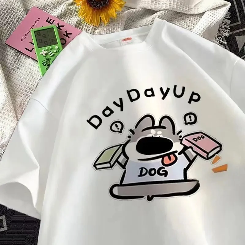 Cotton Korea Style Puppy Print Short Sleeved T-Shirt Women Casual Trend New O-Neck Tshirts Clothes Unisex Summer Oversized Tee
Cotton Korea Style Puppy Print Short Sleeved T-Shirt Women Casual Trend New O-Neck Tshirts Clothes Unisex Summer Oversized Tee