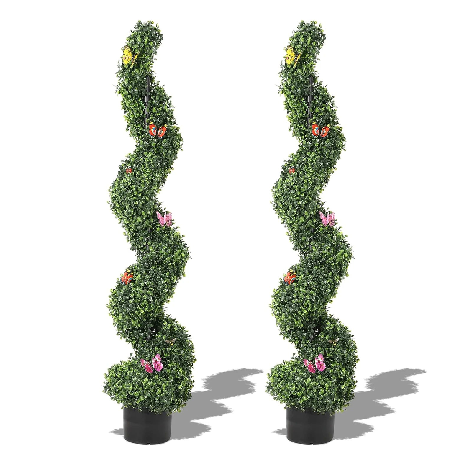 2pcs 4ft Artificial Spiral Topiary Trees Outdoor Faux Plants with Butterfly Front Door Faux Plant 2 for Porch Garden Home Decor
2pcs 4ft Artificial Spiral Topiary Trees Outdoor Faux Plants with Butterfly Front Door Faux Plant 2 for Porch Garden Home Decor