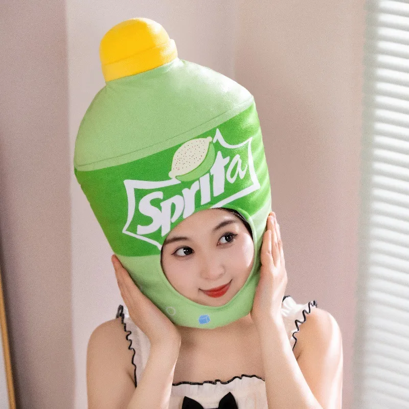 Симпатичная мультяшная плюшевая игрушечная шляпа Sprite с газированными напитками
Симпатичная мультяшная плюшевая игрушечная шляпа Sprite с газированными напитками