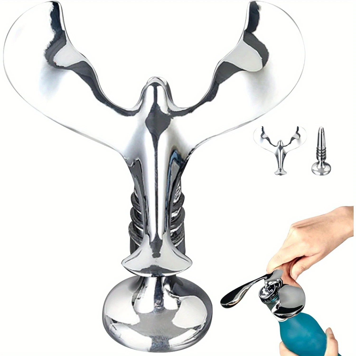 Zinc Alloy Bird-Shaped Balancing Bottle Opener with Floating and Rotating Design for Beer and Wine Caps, Decoration Accessory
Zinc Alloy Bird-Shaped Balancing Bottle Opener with Floating and Rotating Design for Beer and Wine Caps, Decoration Accessory