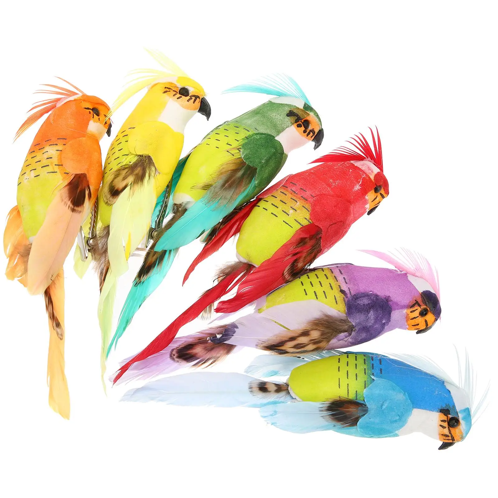 6 Pcs Artificial Foam Birds Realistic Decoration for Home Garden Wedding Party Christmas Ornament Figurines Small Vivid Color
6 Pcs Artificial Foam Birds Realistic Decoration for Home Garden Wedding Party Christmas Ornament Figurines Small Vivid Color