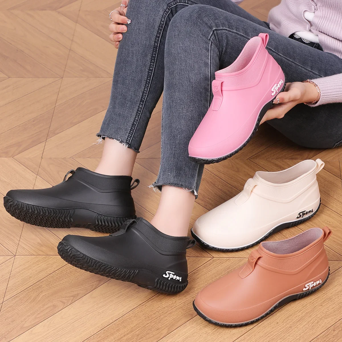 Casual Thick Bottomed Waterproof Outdoor Wear-Resistant Ladies Short Tube Water Shoes Daily Leisure Rain Boots for Women 2026
Casual Thick Bottomed Waterproof Outdoor Wear-Resistant Ladies Short Tube Water Shoes Daily Leisure Rain Boots for Women 2026