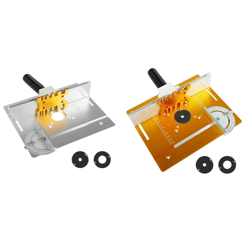 Wood Router Flip Plate Router Table Insert Plate Wood Milling Flip Board With Miter Gauge,Router Trimmer Woodworking Wood Tool A
Wood Router Flip Plate Router Table Insert Plate Wood Milling Flip Board With Miter Gauge,Router Trimmer Woodworking Wood Tool A