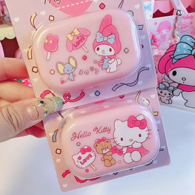 Sanrio HelloKitty Melody Cartoon Contact Lens Box Portable Beauty Kuromi Pupil Tool Box Mini Portable Kawaii Storage Box Gifts
Sanrio HelloKitty Melody Cartoon Contact Lens Box Portable Beauty Kuromi Pupil Tool Box Mini Portable Kawaii Storage Box Gifts