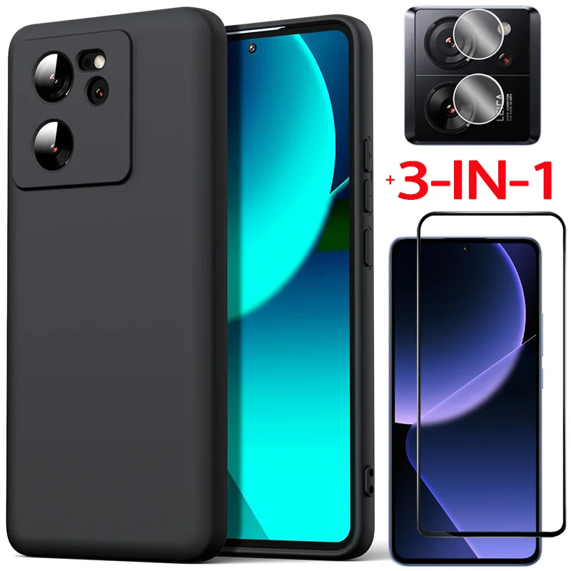 Xiaomi 13T/Pro Case, Black Case + Tempered Glass for Mi13T Pro Soft TPU Phone Cases Mi 13T Cover Mi 13 T Pro Xiaomi 13T Case
Xiaomi 13T/Pro Case, Black Case + Tempered Glass for Mi13T Pro Soft TPU Phone Cases Mi 13T Cover Mi 13 T Pro Xiaomi 13T Case
