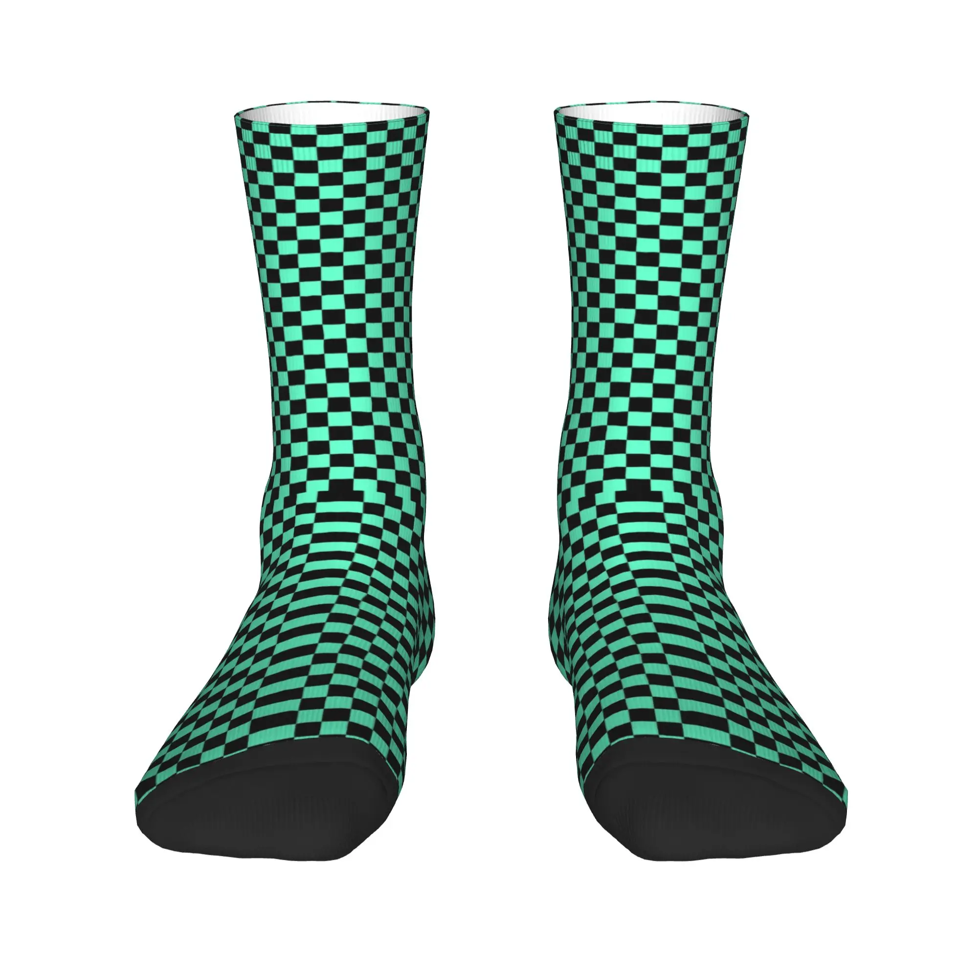 Checkerboard Pattern Men Women Crew Socks Unisex Kawaii 3D Printing Mint Green And Black Plaid Dress Socks
Checkerboard Pattern Men Women Crew Socks Unisex Kawaii 3D Printing Mint Green And Black Plaid Dress Socks