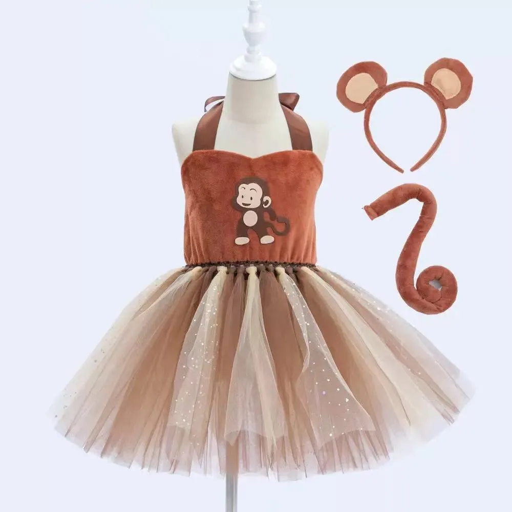 Monkey Dress Cosplay Halloween Squirrel Costume Animal Cute Dress Princess Day Performance Costume Gift Role Play Gauze Skirt
Monkey Dress Cosplay Halloween Squirrel Costume Animal Cute Dress Princess Day Performance Costume Gift Role Play Gauze Skirt